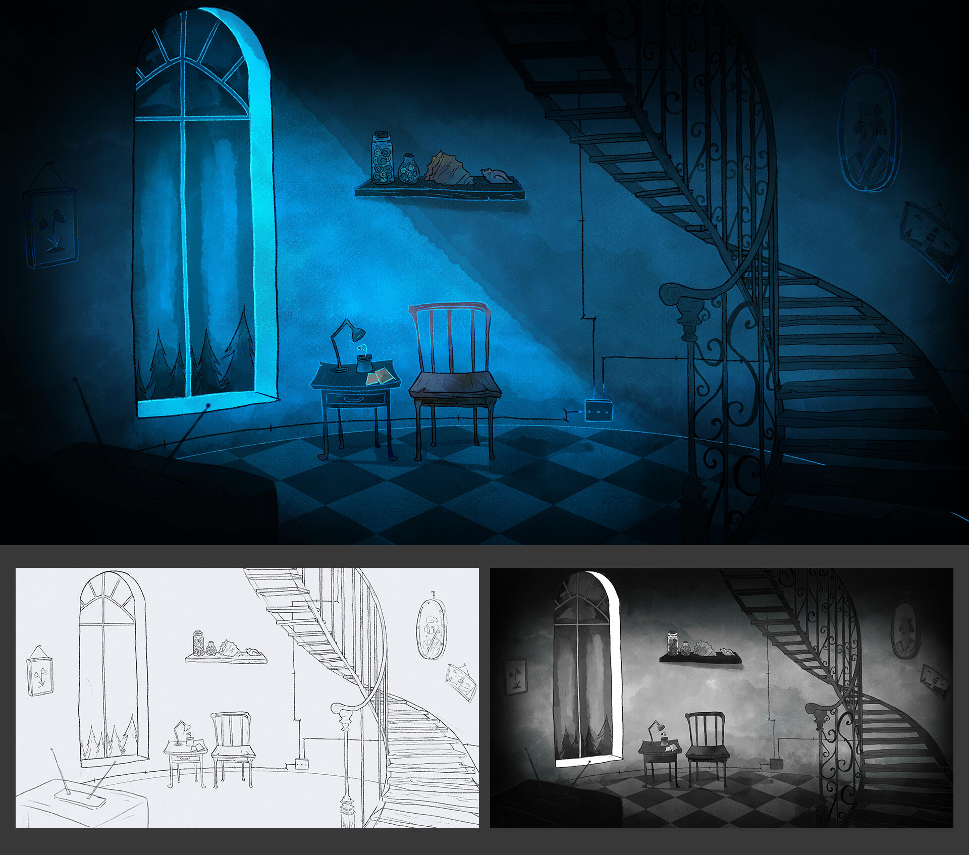 This work is done as a test assignment for Babubi Games, LLC, The Heirloom and all related characters, names, logos, and distinctive likeness thereof are the property of Babubi Games, LLC and/or its affiliates.